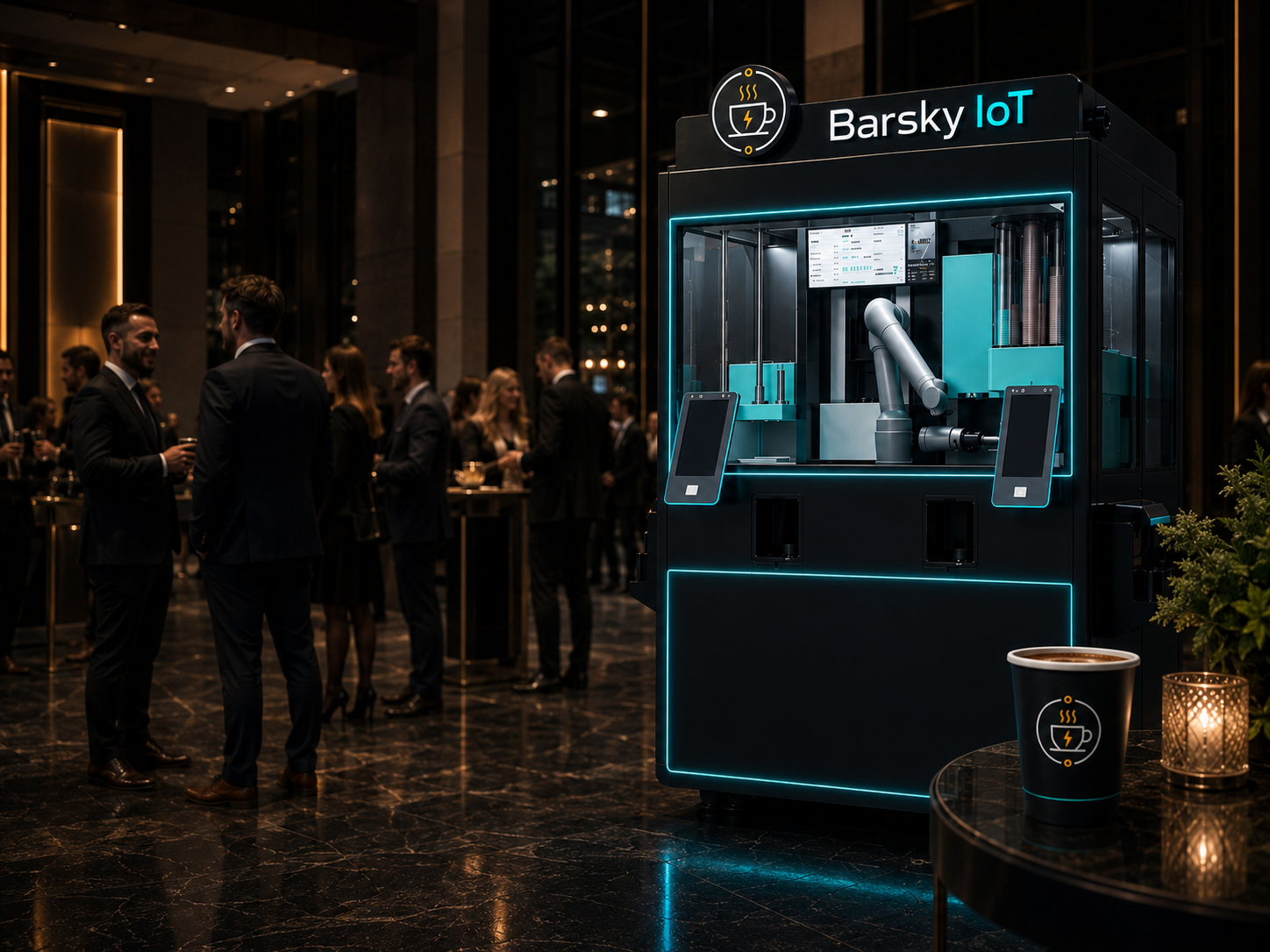 Barsky IoT Coffee robotic coffee activation for events and business