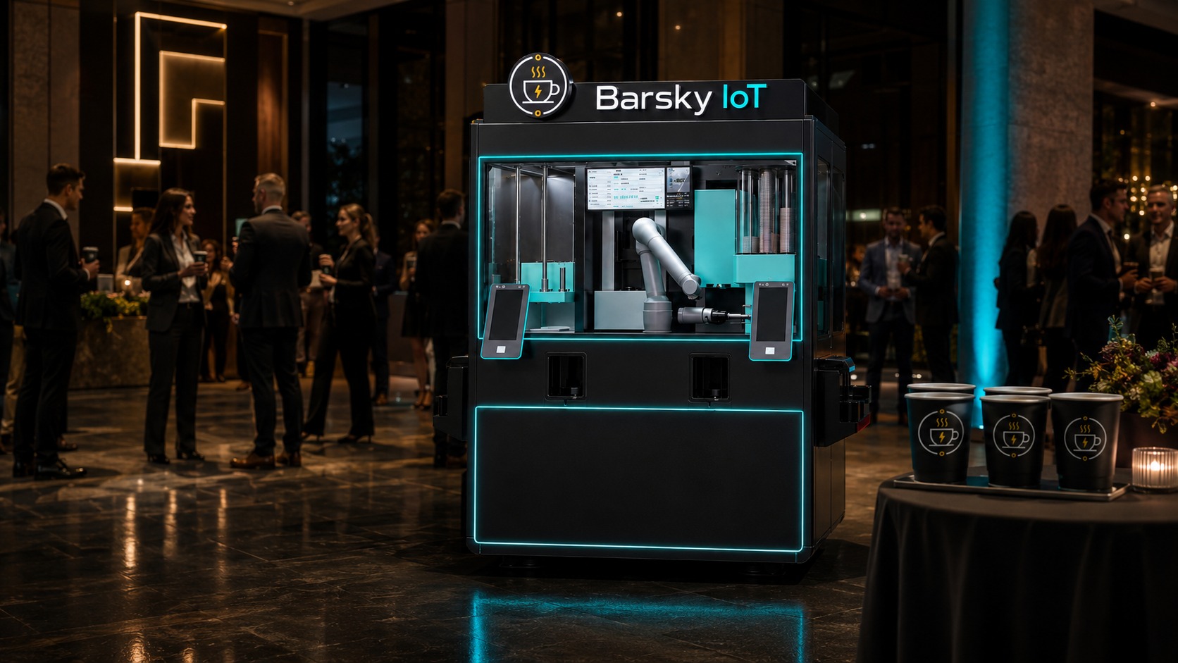 Barsky IoT Coffee robotic coffee activation for events and business