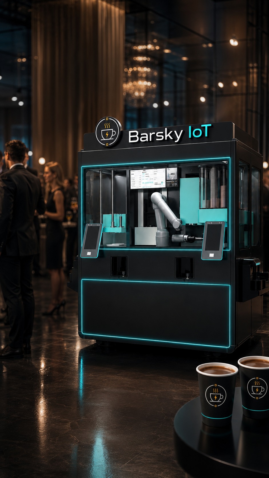 Barsky IoT Coffee robotic coffee activation for events and business
